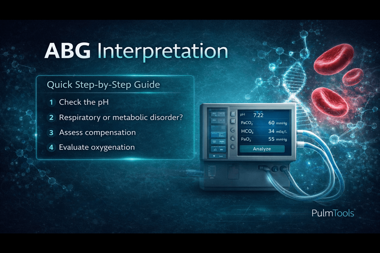 ABG Interpretation Step-by-Step (Simple Guide for Clinicians)