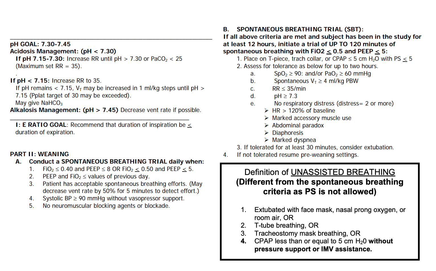 ARDSNet Protocol Page 2