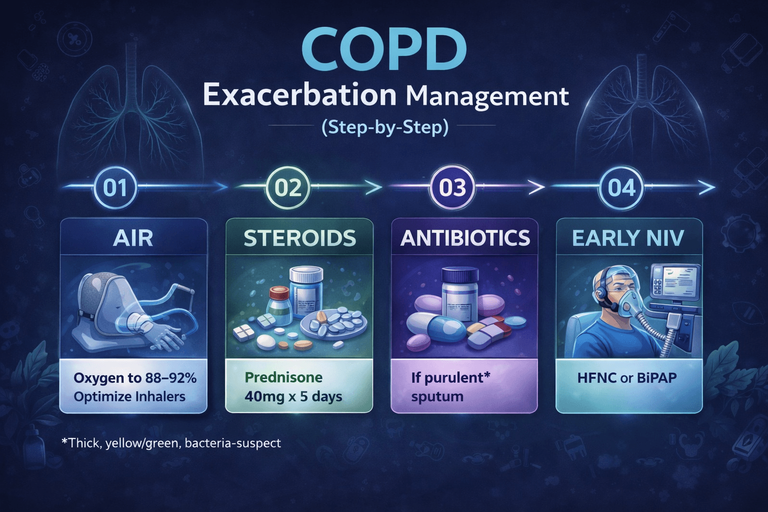 COPD Exacerbation Management (Step-by-Step)