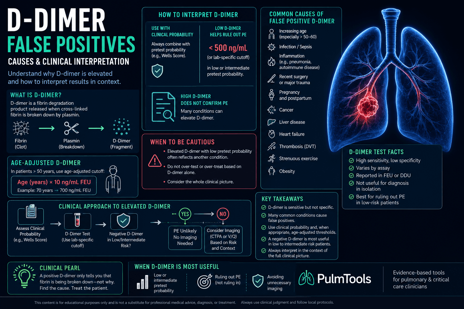 D-dimer false positives causes and interpretation