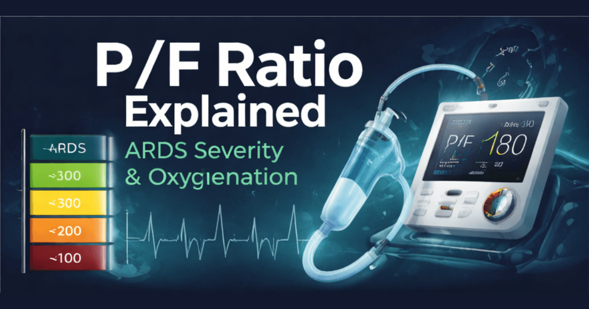 P/F Ratio Explained: PaO₂/FiO₂ Ratio Made Simple