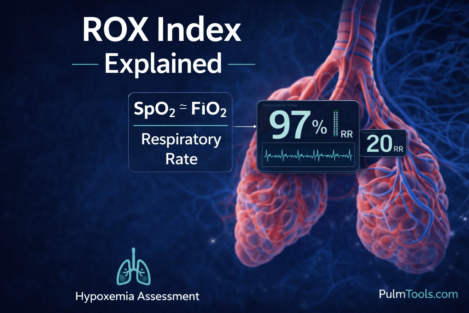 ROX index explained with HFNC failure risk visual